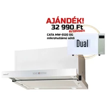 Cata - Páraelszívó TFH-7600 X inox +  AJÁNDÉK Cata MW-5120 DG green mikrohullámú sütő - A készlet erejéig rendelhető!