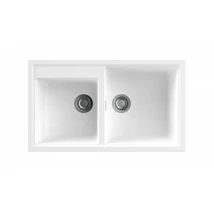 NODOR - Mosogatótálca NorGranite 86.50 2B WH fehér - A készlet erejéig rendelhető!