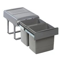 EKOTECH - Beépíthető hulladékgyűjtő MEGA 40 - 2x15 liter  EKOTECH - Beépíthető hulladékgyűjtő MEGA 40 - 2x15 liter
