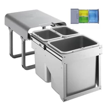 EKOTECH - Beépíthető hulladékgyűjtő EKKO FRONT 40 - 1x16 liter+2x8 liter EKOTECH - Beépíthető hulladékgyűjtő EKKO FRONT 40 - 1x16 liter+2x8 liter