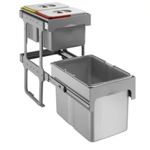 EKOTECH - Beépíthető hulladékgyűjtő TANDEM SHORT 40 - 1x34 liter + 2x12 liter EKOTECH - Beépíthető hulladékgyűjtő TANDEM SHORT 40 - 1x34 liter + 2x12 liter