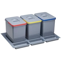 EKOTECH - Beépíthető hulladékgyűjtő PRACTIKO 800 - 3x15 liter + 3 tartó EKOTECH - Beépíthető hulladékgyűjtő PRACTIKO 800 - 3x15 liter + 3 tartó