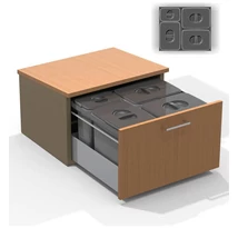 EKOTECH - Beépíthető hulladékgyűjtő JAZZ 60 - 3x15 liter+1x7 liter EKOTECH - Beépíthető hulladékgyűjtő JAZZ 60 - 3x15 liter+1x7 liter