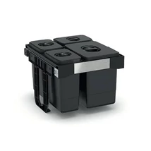 EKOTECH - Beépíthető hulladékgyűjtő FREE JAZZ 45 - 1x26 liter+3x7 liter