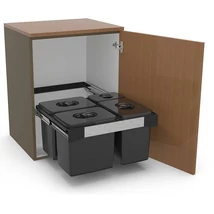 EKOTECH - Beépíthető hulladékgyűjtő FREE JAZZ 60 - 3x12 liter+1x5 liter EKOTECH - Beépíthető hulladékgyűjtő FREE JAZZ 60 - 3x12 liter+1x5 liter