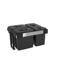 EKOTECH - Beépíthető hulladékgyűjtő FREE JAZZ 60 - 3x15 liter+1x7 liter EKOTECH - Beépíthető hulladékgyűjtő FREE JAZZ 60 - 3x15 liter+1x7 liter