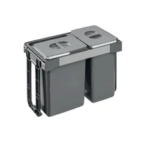 EKOTECH - Beépíthető hulladékgyűjtő FREE JAZZ SHORT 60 - 2x20 liter