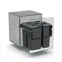 EKOTECH - Beépíthető hulladékgyűjtő FRONT 60 - 1x7 liter+3x26 liter