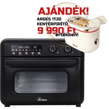 ARDES ARFRYA02 30 literes Air Fryer forrólevegős sütő, olajsütő - forgókosárral ajándék ARDES 1T20 kenyérpirítóval