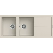 ELLECI - Mosogatótálca Unico 500 116x51 Granitek egymedence + csepptálca G39 Bianco soft