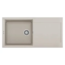 ELLECI - Mosogatótálca Easy 480 100x50 Granitek egymedence + csepptálca G39 Bianco soft