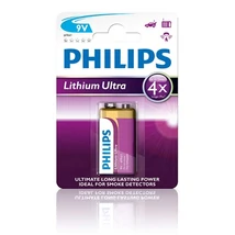 Philips ELEM LÍTIUM ULTRA 9V 1-BLISZTER 6FR61LB1A/10 Philips ELEM LÍTIUM ULTRA 9V 1-BLISZTER 6FR61LB1A/10