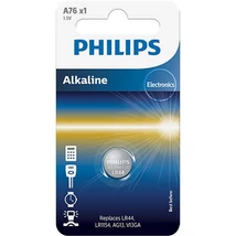 Philips GOMBELEM ALKALI LR44 1.5V 1-BLISZTER A76/01B Philips GOMBELEM ALKALI LR44 1.5V 1-BLISZTER A76/01B