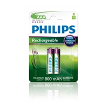 Philips ELEM TÖLTHETŐ AAA 800 mAh 2-BLISZTER R03B2A80/10