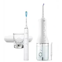 Philips SONICARE DIAMONDCLEAN 9000 SZÓNIKUS ELEKTROMOS FOGKEFE ÉS FOGKÖZTISZTÍTÓ DUPLA CSOMAG, FEHÉR HX3866/41