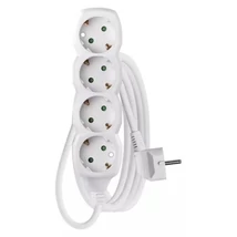 Emos HOSSZABBÍTÓ 3 M / 4 ALJZAT / FEHÉR / PVC / 1,5 MM2 P0423R