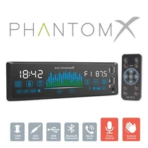 MNC FEJEGYSÉG "PHANTOMX" - 1 DIN - 4 X 50 W - GESZTUSVERZÉLÉS - BT - MP3 - AUX - USB 39752