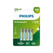 Philips ELEM TÖLTHETŐ AAA 700 mAh 4-BLISZTER R03B4A70/10