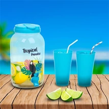 Family ITALADAGOLÓ CSAPPAL, 4 DB 600 ML POHÁRRAL 57243H