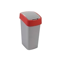 Curver BILLENŐS SZELEKTÍV HULLADÉKGYŰJTŐ, MŰANYAG, 45L, PIROS/SZÜRKE 195024