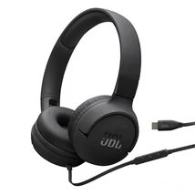 Jbl FEJHALLGATÓ USB-C Vezetékes T520CBLK