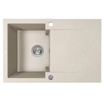 Laveo PICO 45S egymedence csepptálcás bézs gránit mosogató helytakarékos szifonnal Laveo PICO 45S egymedence csepptálcás bézs gránit mosogató helytakarékos szifonnal