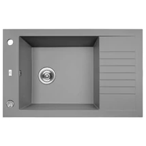 Laveo PIONIER minicsepptálcás szürke mosogató automata dugókiemelős, helytakarékos szifonnal Laveo PIONIER minicsepptálcás szürke mosogató automata dugókiemelős, helytakarékos szifonnal