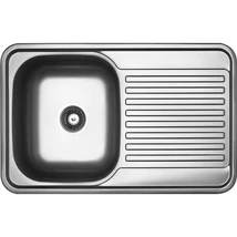 LAVEO FARO egymedence csepptálcás inox mosogató szifonnal K.