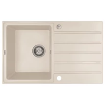 LAVEO MARGARITA csepptálcás jázmin mosogató automata dugókiemelős, helytakarékos szifonnal