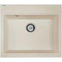 LAVEO TAU 6 jázmin egymedencés mosogató helytakarékos szifonnal LAVEO TAU 6 jázmin egymedencés mosogató helytakarékos szifonnal