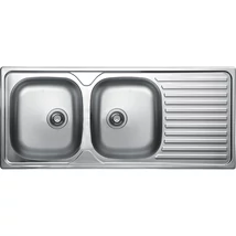 LAVEO ORION 2CS kétmedence csepptálcás inox mosogató szifonnal K. LAVEO ORION 2CS kétmedence csepptálcás inox mosogató szifonnal K.
