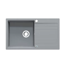 RIVA 1B 1D 860x500 gránit mosogató TITÁN SZÜRKE GRANMASTER