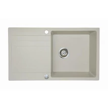 RIVA 1B 1D 860x500 gránit mosogató LIGHT BEIGE GRANMASTER