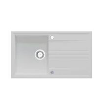 LUKA 1B 1D 860x500 gránit mosogató Fehér GRANMASTER
