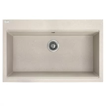 LAVEO TAU 8 bézs nagymedencés mosogató helytakarékos szifonnal LAVEO TAU 8 bézs nagymedencés mosogató helytakarékos szifonnal