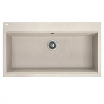 LAVEO TAU 9 nagymedencés bézs mosogató helytakarékos szifonnal LAVEO TAU 9 nagymedencés bézs mosogató helytakarékos szifonnal