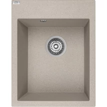 Laveo PICO egymedencés bézs mosogató helytakarékos szifonnal Laveo PICO egymedencés bézs mosogató helytakarékos szifonnal