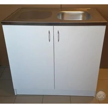 800X600 Komplett 1 medencés nyílóajtós mosogatószekrény FEHÉR