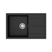 HORIZON 1B 1D 780x500 gránit mosogató Antracit fekete GK SINK