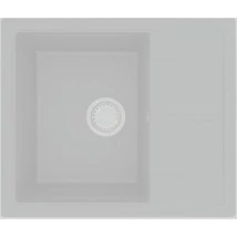 HORIZON 1B 590x500 gránit mosogató fehér GK SINK