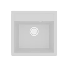 HORIZON 1B 490x490 gránit mosogató Fehér GK SINK