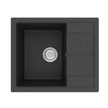 HORIZON 1B 590x500 gránit mosogató Metál fekete GK SINK