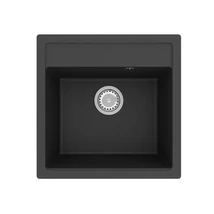 HORIZON 1B 490x490 gránit mosogató Metál fekete GK SINK