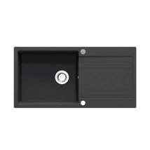 RIVA XL 1B 1D 1000x500 gránit mosogató METÁL FEKETE GRANMASTER RIVA XL 1B 1D 1000x500 gránit mosogató METÁL FEKETE GRANMASTER