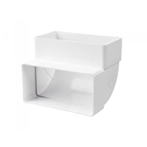 Lapos csatorna függőleges könyök, 60x204 mm Lapos csatorna függőleges könyök, 60x204 mm