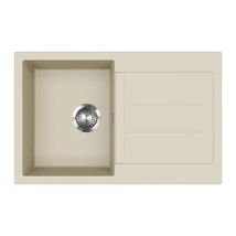 EVIDO Cubo 45S gránit mosogató, 780 x 500 mm, bézs