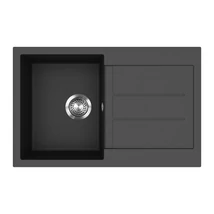 EVIDO Cubo 45S gránit mosogató, 780 x 500 mm,  antracit