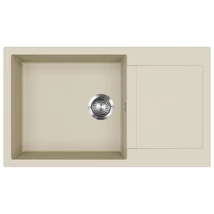 EVIDO Cubo XL 6S compact gránit mosogató, 860 x 500 mm, bézs