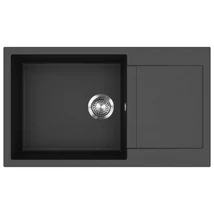 EVIDO Cubo XL 6S compact gránit mosogató, 860 x 500 mm, antracit