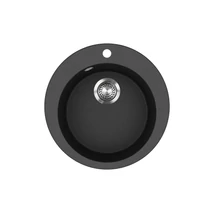 EVIDO Tondo kerek gránit mosogató, 505 mm, antracit